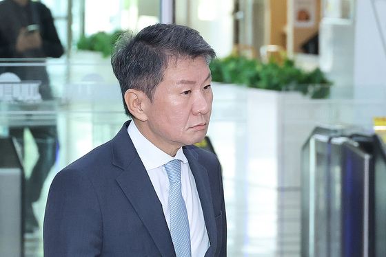 청문회 출석하는 정몽규