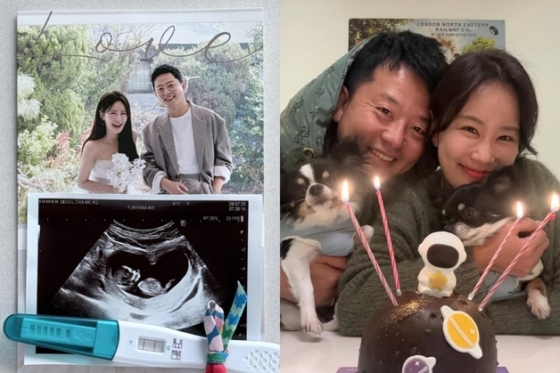 김준호♥김지민, 시험관 첫 도전만에 임신…허경환→김지혜 축하 릴레이(종합)