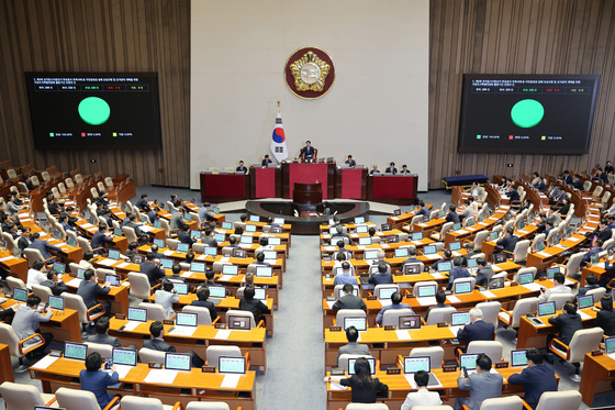 국조특위 활동기간 연장의 건 가결