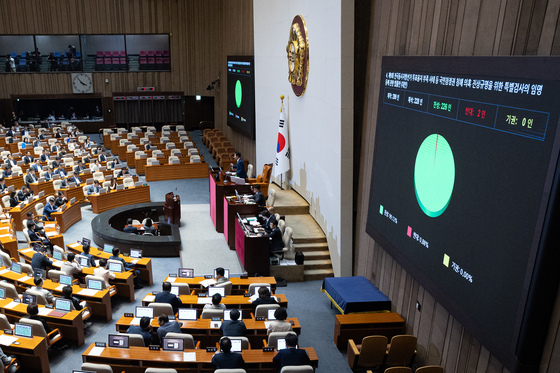 본회의 통과하는 선관위 특검법