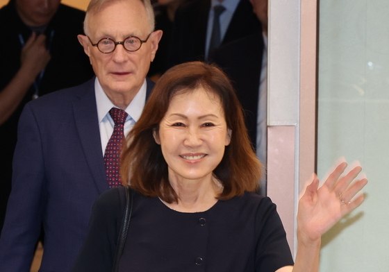 입국하는 미셸 스틸 신임 주한미국대사