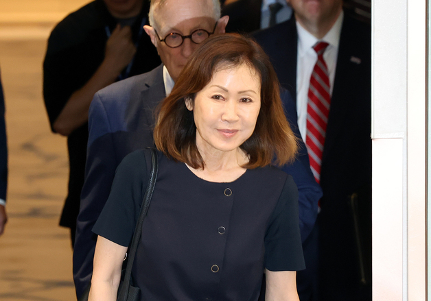 입국하는 미셸 스틸 신임 주한미국대사