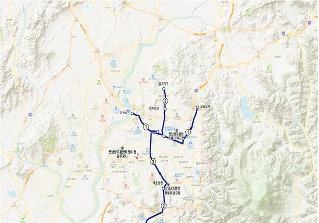 광주 운암-각화 BRT·효천-일곡 BRT, 국가 종합계획 반영