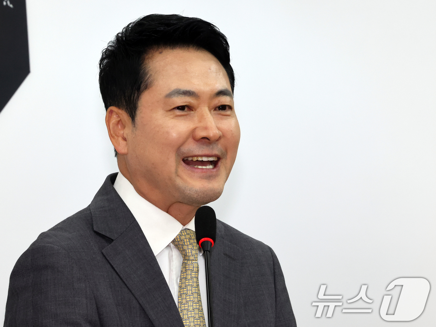(서울=뉴스1) 황기선 기자 = 장동혁 국민의힘 대표가 30일 오후 서울 여의도 국회에서 선거관리위원회 특별검사법 관련 입장을 밝히고 있다. 2026.7.30/뉴스1