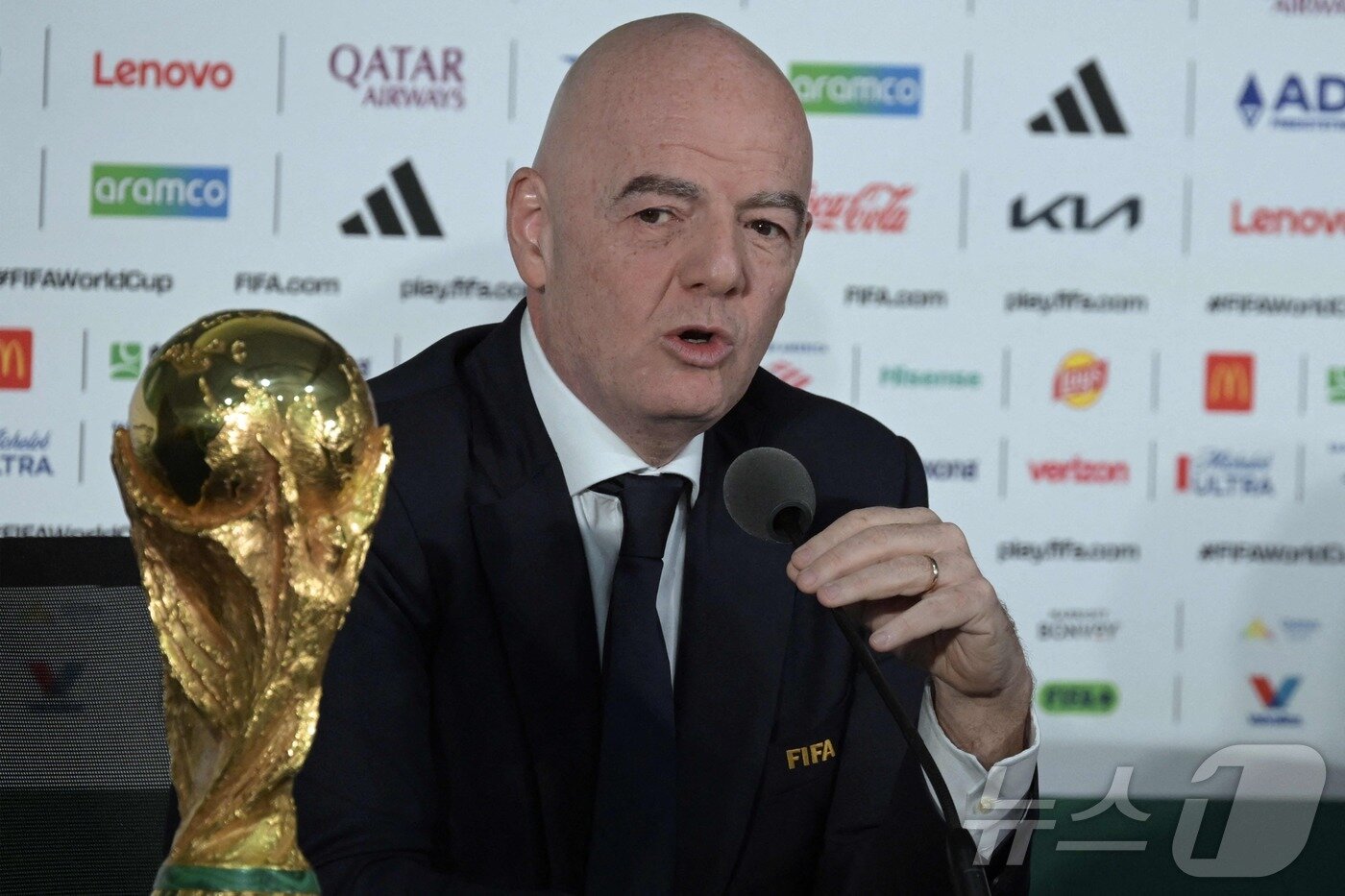 본문 이미지 - 잔니 인판티노 FIFA 회장. ⓒ AFP=뉴스1