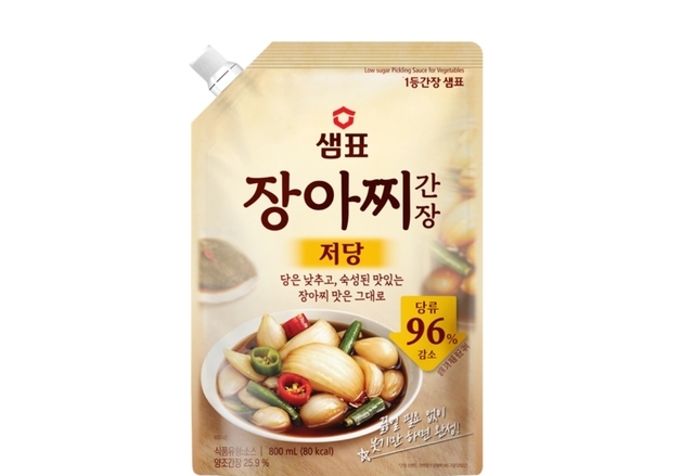 샘표, '저당 장아찌 간장' 출시…"당 96%·열량 91% 낮췄다"