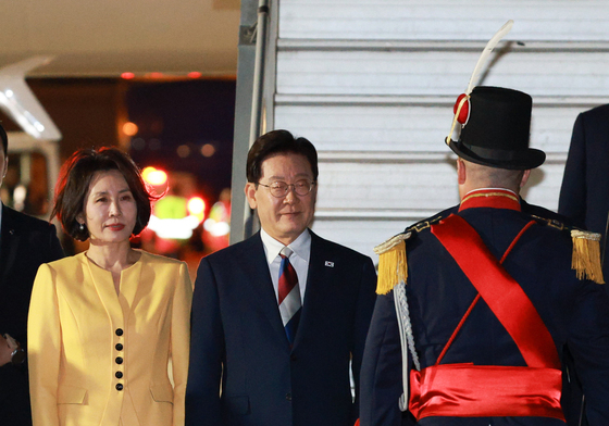 아르헨티나 도착한 이재명 대통령