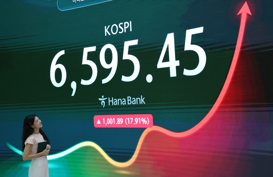 코스피, 사상 최대 폭등 마감