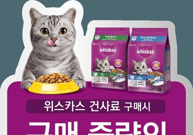 위스카스 사면 유기묘도 돕는다…한국마즈 '고양이의 날' 캠페인