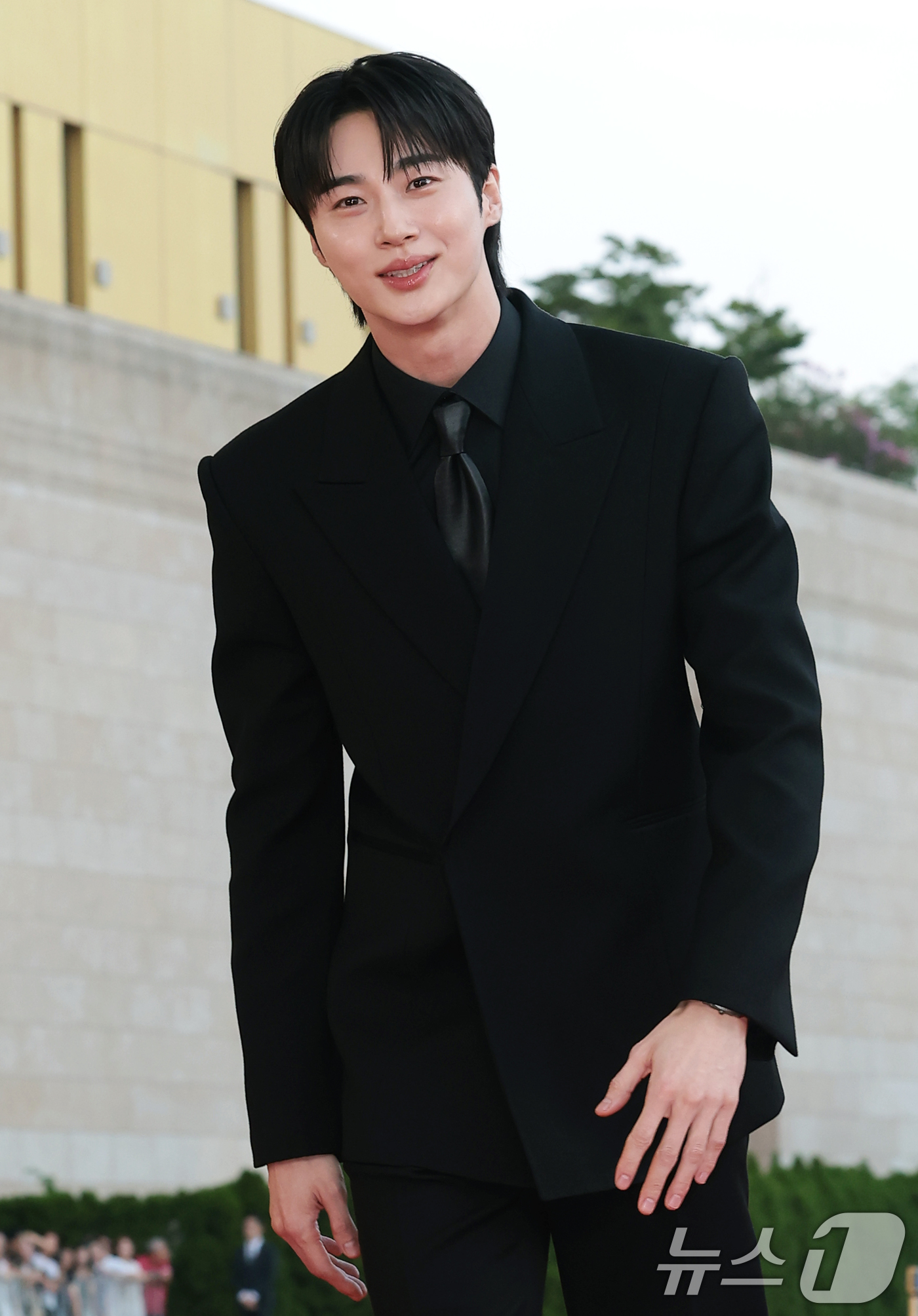 (인천=뉴스1) 권현진 기자 = 배우 변우석이 31일 인천 중구 파라다이스시티에서 열린 ‘제4회 청룡시리즈어워즈’에 레드카펫 행사에 참석하고 있다. 2026.7.31/뉴스1