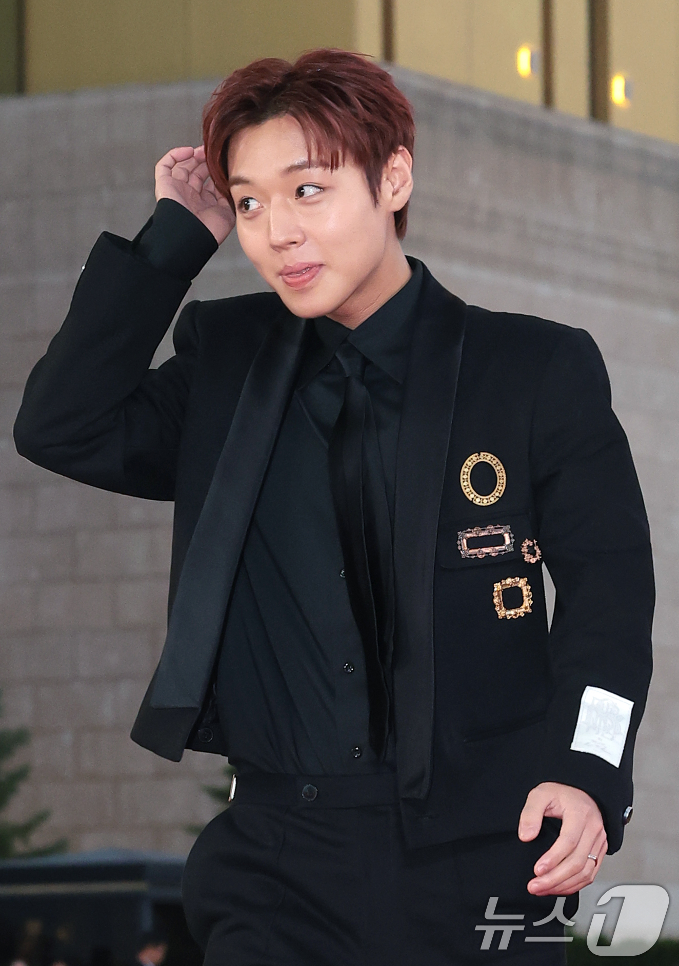 (인천=뉴스1) 권현진 기자 = 배우 박지훈이 31일 인천 중구 파라다이스시티에서 열린 ‘제4회 청룡시리즈어워즈’에 레드카펫 행사에 참석하고 있다. 2026.7.31/뉴스1