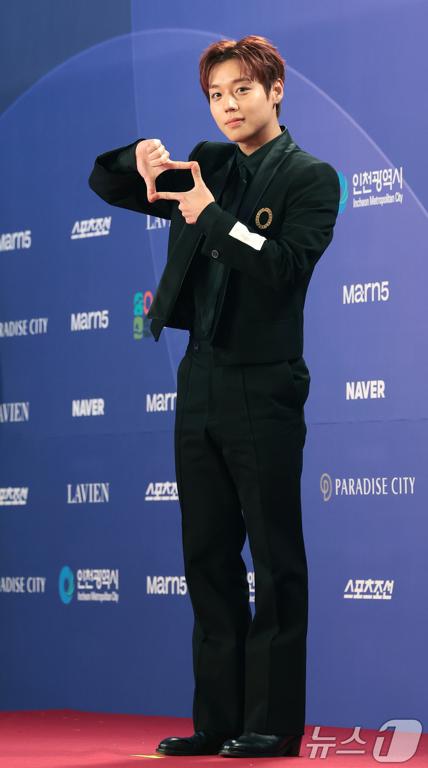 (인천=뉴스1) 권현진 기자 = 배우 박지훈이 31일 인천 중구 파라다이스시티에서 열린 ‘제4회 청룡시리즈어워즈’에 레드카펫 행사에 참석해 포즈를 취하고 있다. 2026.7.31/ …