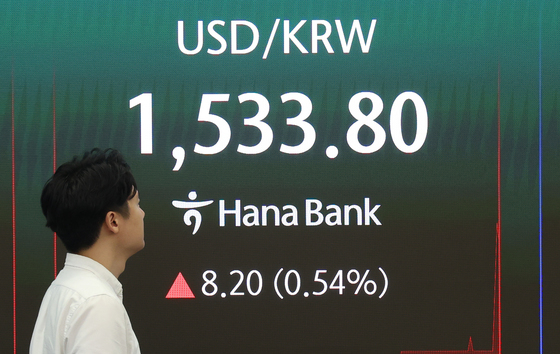 24시간 외환거래 첫날…달러·원 환율 6.65원 오른 1532원선 등락