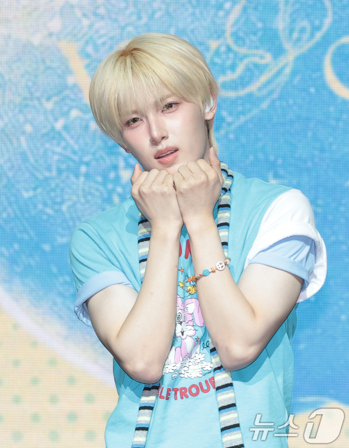(서울=뉴스1) 권현진 기자 = 그룹 베이온(VAYONN)의 마사토가 6일 서울 마포구 NOL씨어터합정에서 가진 데뷔  EP 'Youth Today(유스 투데이)' 발매 쇼케이스에 …