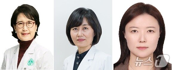 본문 이미지 - 이화여대 의과대학의 하은희(왼쪽부터), 유은선 교수와 김병미 국립암센터 암예방사업부 박사.(국립암센터 제공)