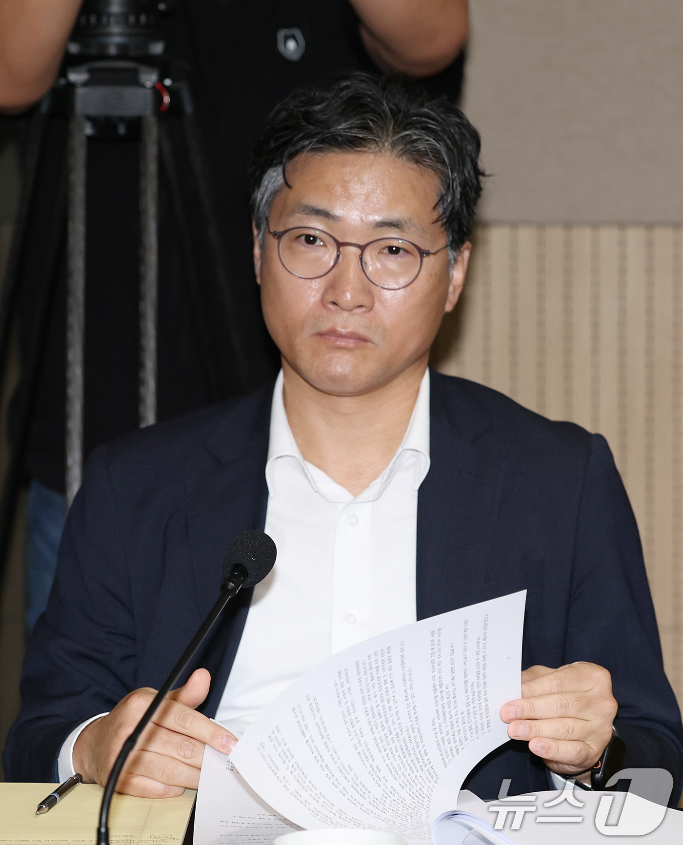 (서울=뉴스1) 안은나 기자 = 유영근 변호사가 6일 오후 서울 송파구 올림픽파크텔에서 열린 'K-축구혁신위원회' 출범식에서 참석해 있다. (공동취재) 2026.7.6/뉴스1