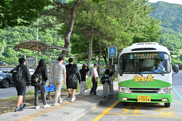 "배차 늘리고, 노선 신설"…정선군, 와와버스 이용 편의 향상