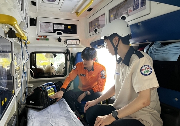 충남소방본부, 공주대·남서울대 재학생 대상 응급 구조 현장 실습 교육