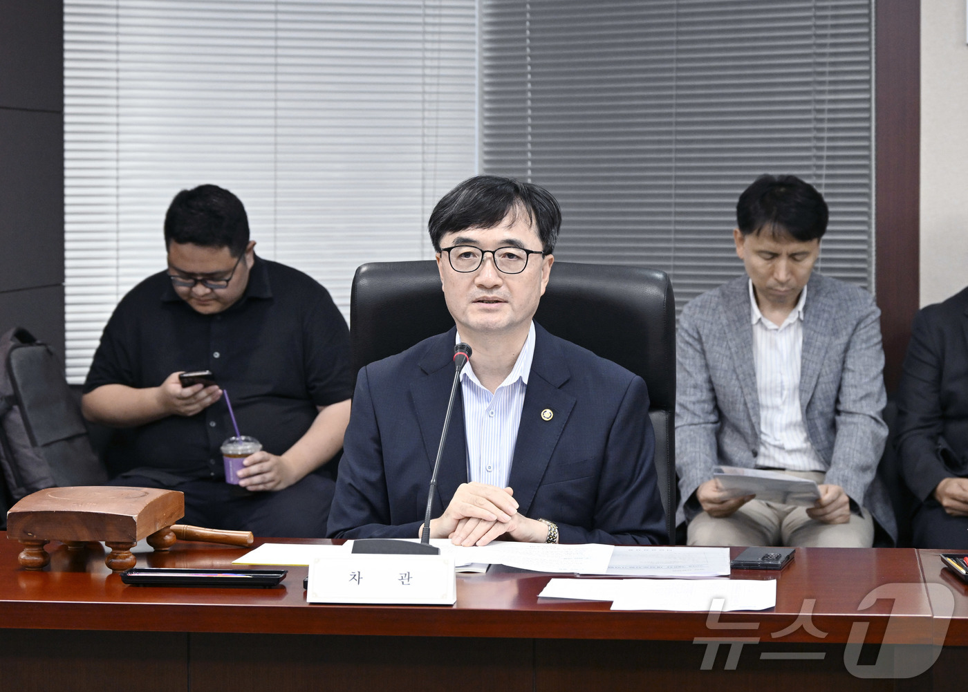(서울=뉴스1) = 임기근 기획예산처 차관이 7일 오후 서울 종로구 한국무역보험공사에서 열린 '제6차 재정투자평가위원회'를 주재, 모두발언을 하고 있다. (기획예산처 제공, 재판매 …