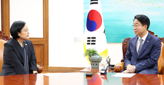 조정식 국회의장, 한성숙 총리 접견