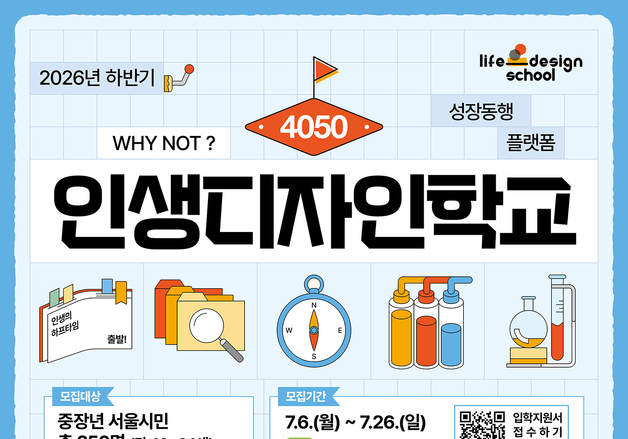 서울시민대학, '4050 인생디자인학교' 참여자 모집…"인생 2막 지원"