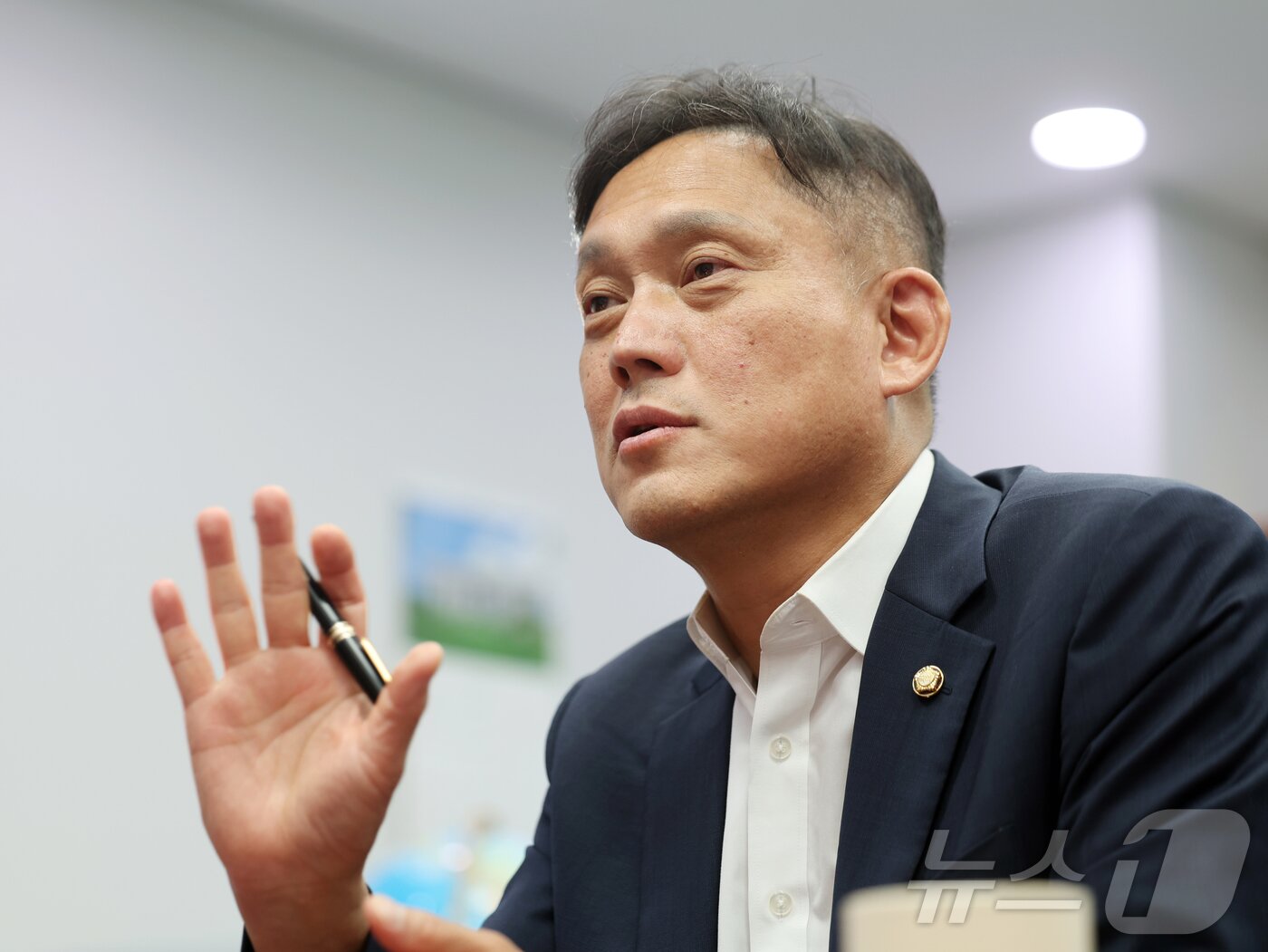 본문 이미지 - 김태규 국민의힘 의원이 7일 오후 서울 여의도 국회 의원회관에서 뉴스1과 인터뷰를 하고 있다. 2026.7.7 ⓒ 뉴스1 황기선 기자