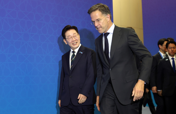 NATO 사무총장-IP4 소인수 회담 마친 이재명 대통령