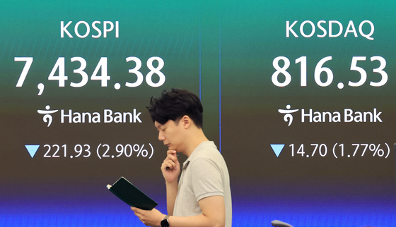 하락 출발한 코스피와 코스닥
