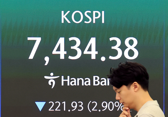 2%대 하락하며 출발한 코스피