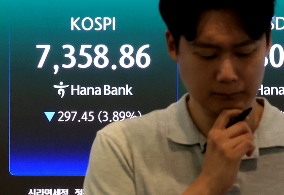 중동 불안에 투심 급랭…코스피 731개 종목 하락 출발