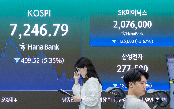 삼전 6%·SK하닉 5% 급락…'삼전닉스' 레버리지 전종목 상장가 하회[핫종목]