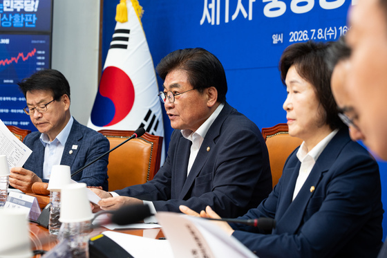 모두 발언하는 소병훈 민주당 중앙당선관위원장