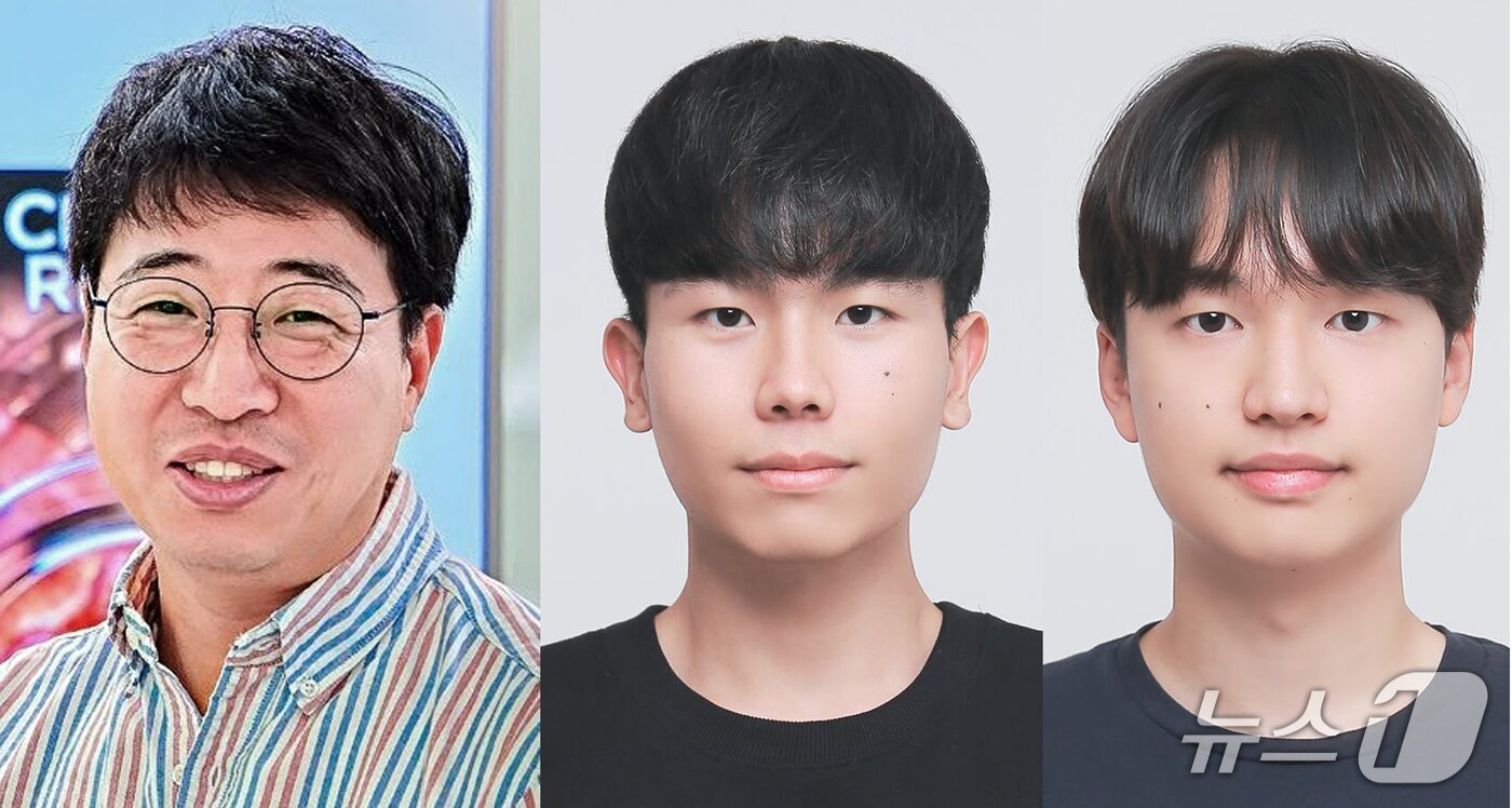 본문 이미지 - 사진 왼쪽부터 박윤석 경희대학교 신소재공학과 부교수(교신저자). 정구윤 노스캐롤라이나 대학 박사과정(제1저자), 유정민 경희대학교 박사과정(제1저자). (경희대학교 신소재공학과 석사 유정민 제공. 재판매 및 DB금지) 2026.7.9/뉴스1