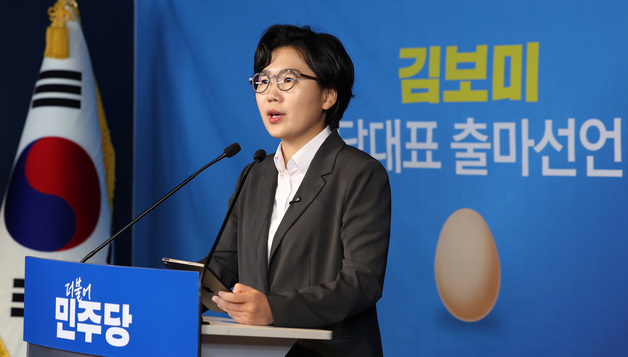 김보미, 더불어민주당 당대표 출마 선언
