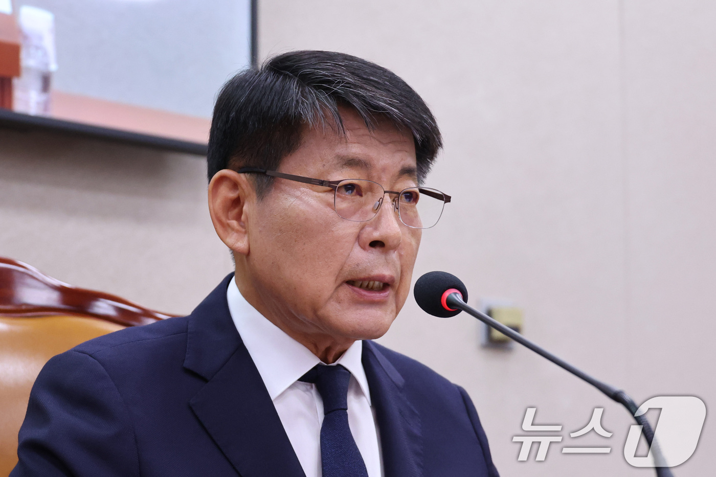 (서울=뉴스1) 신웅수 기자 = 서삼석 위원장이 9일 서울 여의도 국회에서 열린 농림축산식품해양수산위원회 전체회의에서 발언하고 있다. 2026.7.9/뉴스1