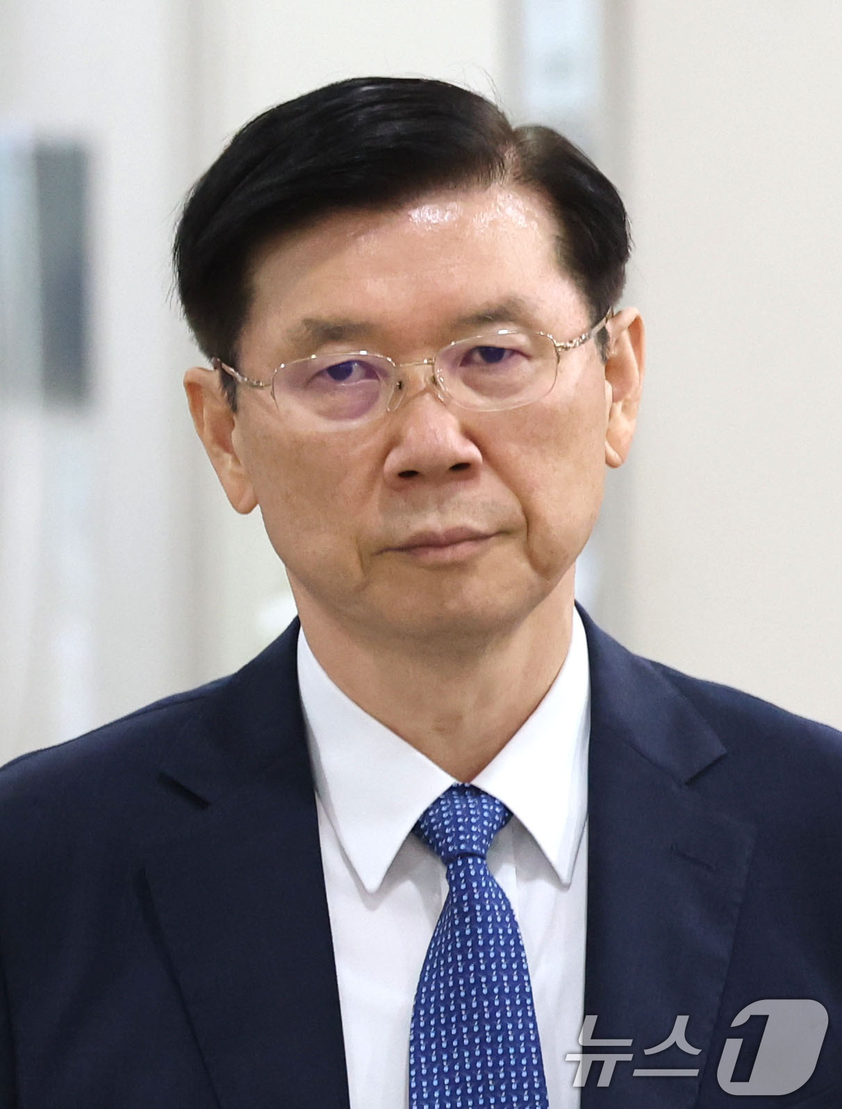 (서울=뉴스1) 이광호 기자 = 고위공직자범죄수사처의 윤석열 전 대통령 체포영장 집행을 방해한 혐의로 기소된 박종준 전 대통령경호처장이 9일 오후 서울 서초구 서울중앙지방법원에서 …