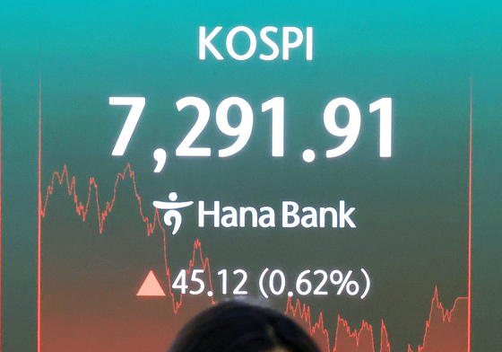 4일만에 상승 마감한 코스피