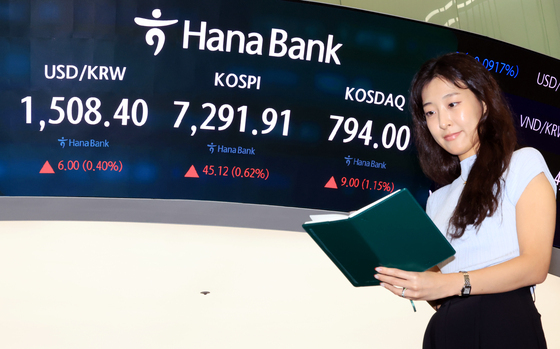 코스피, 0.62% 오른 7291.91 마감