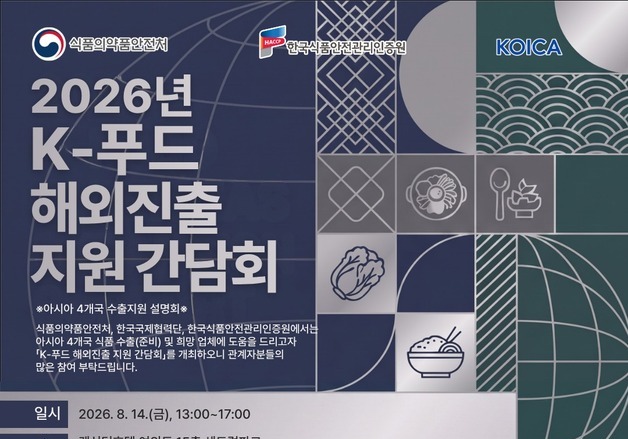 식약처, 아시아 9개국에 K-식품안전 노하우 전수