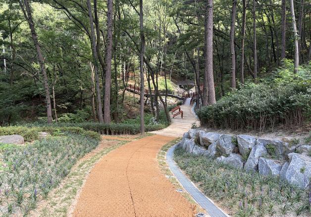 청주 상당산성 도시생태 휴식공간 조성 완료