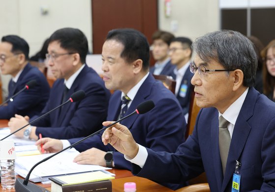 발언하는 노태악 전 선관위원장
