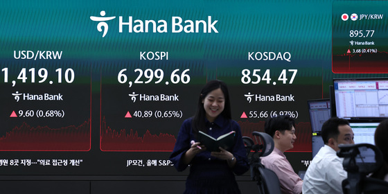'저가매수'에 달러·원 1407원까지 내렸다 반등…1418.4원 마감(종합)
