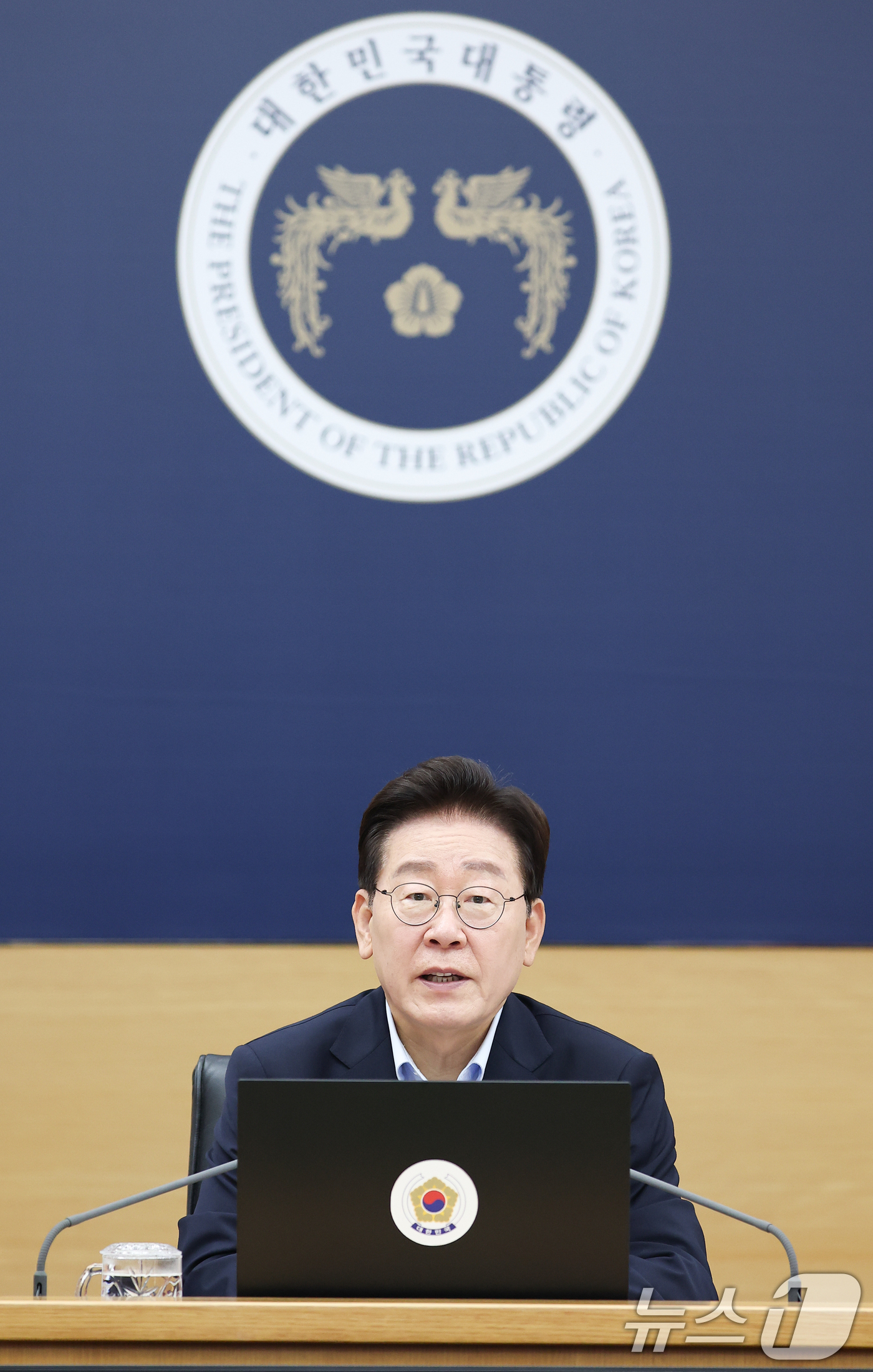 (세종=뉴스1) 허경 기자 = 이재명 대통령이 11일 정부세종청사에서 열린 국무회의에서 발언하고 있다. (청와대통신사진기자단) 2026.8.11/뉴스1