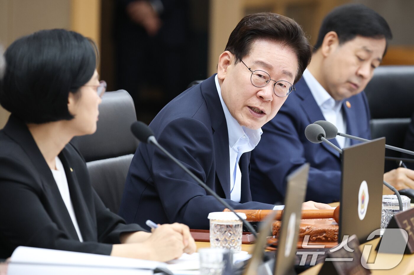 본문 이미지 - 이재명 대통령이 11일 정부세종청사에서 열린 국무회의에서 발언하고 있다. (청와대통신사진기자단) 2026.8.11 ⓒ 뉴스1 허경 기자