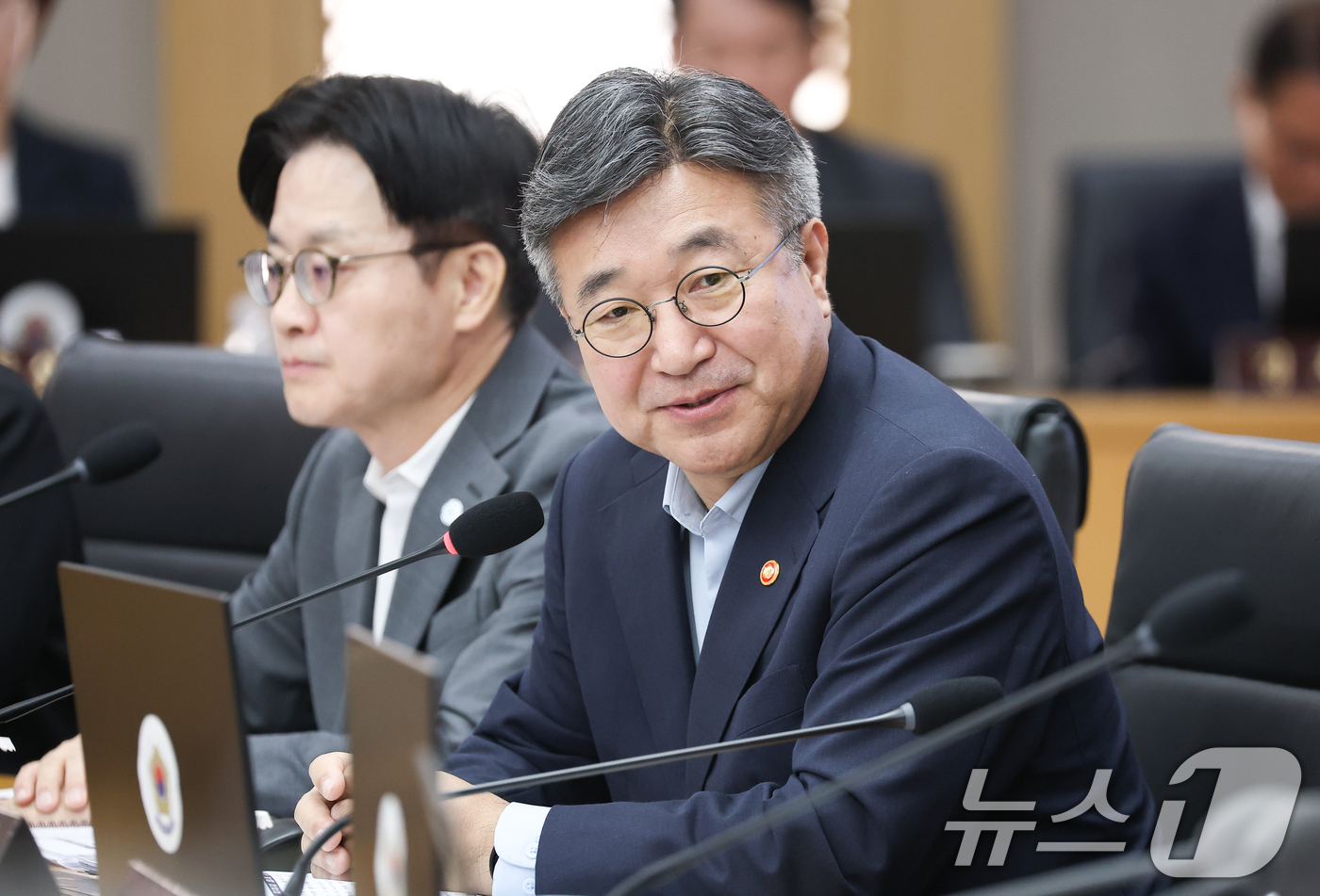 (세종=뉴스1) 허경 기자 = 윤호중 행정안전부 장관이 11일 정부세종청사에서 열린 국무회의에서 발언하고 있다. (청와대통신사진기자단) 2026.8.11/뉴스1