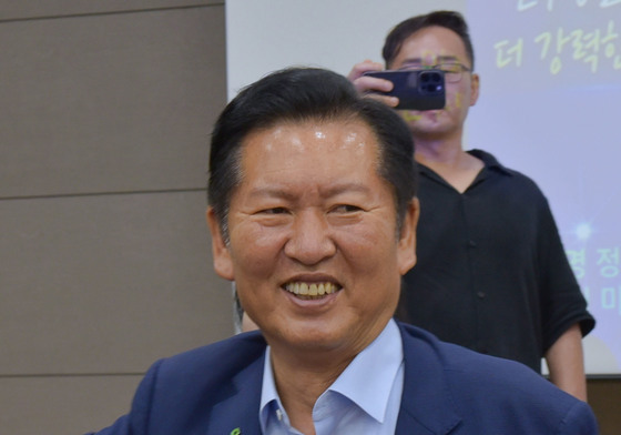 전남 광양 찾은 정청래