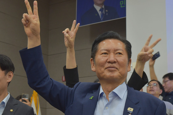 지지호소하는 정청래