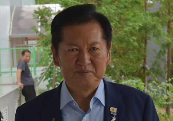 광양 성황체육관 들어가는 정청래
