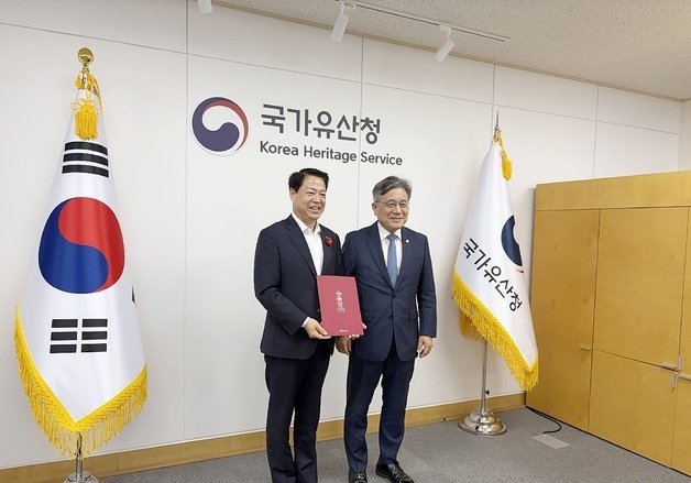 박성현 광양시장, '중흥산성 쌍사자 석등' 원위치 환원 요청