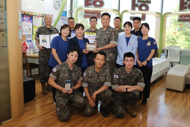 1군수지원여단, 헌혈증 240매 기부…김창현 상사, 헌혈유공장 금상